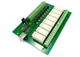 USB-OPTO-RLY816 8 Channel 16A Relay Board with isolated inputs